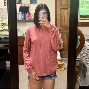Rosy Long Sleeve T-Shirt From Gap. Comfy Casual Wear